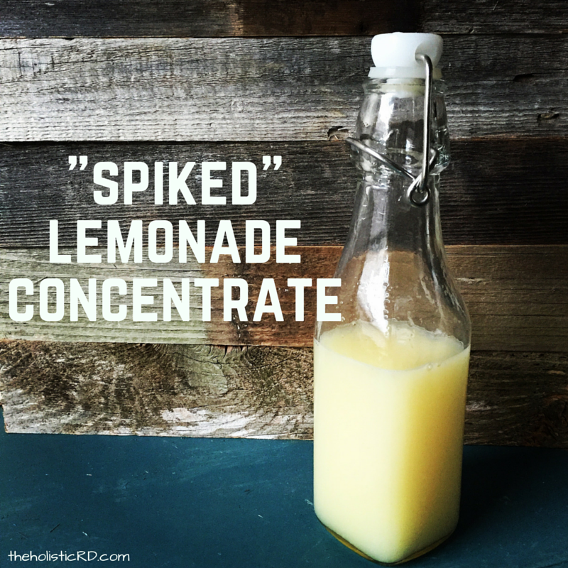 "Spiked" lemonade concentrate -- The Holistic Dietitian