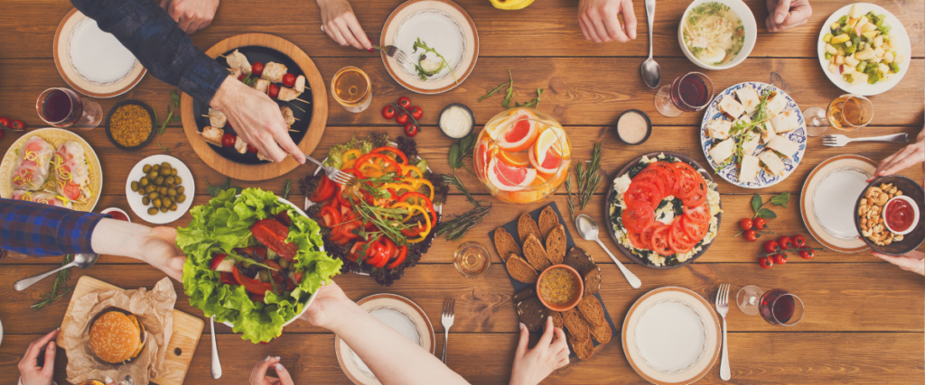 Nutrient-dense whole foods used in a functional nutrition approach to bloating